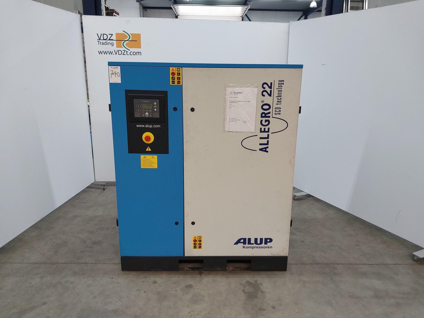 Alup screw air compressor