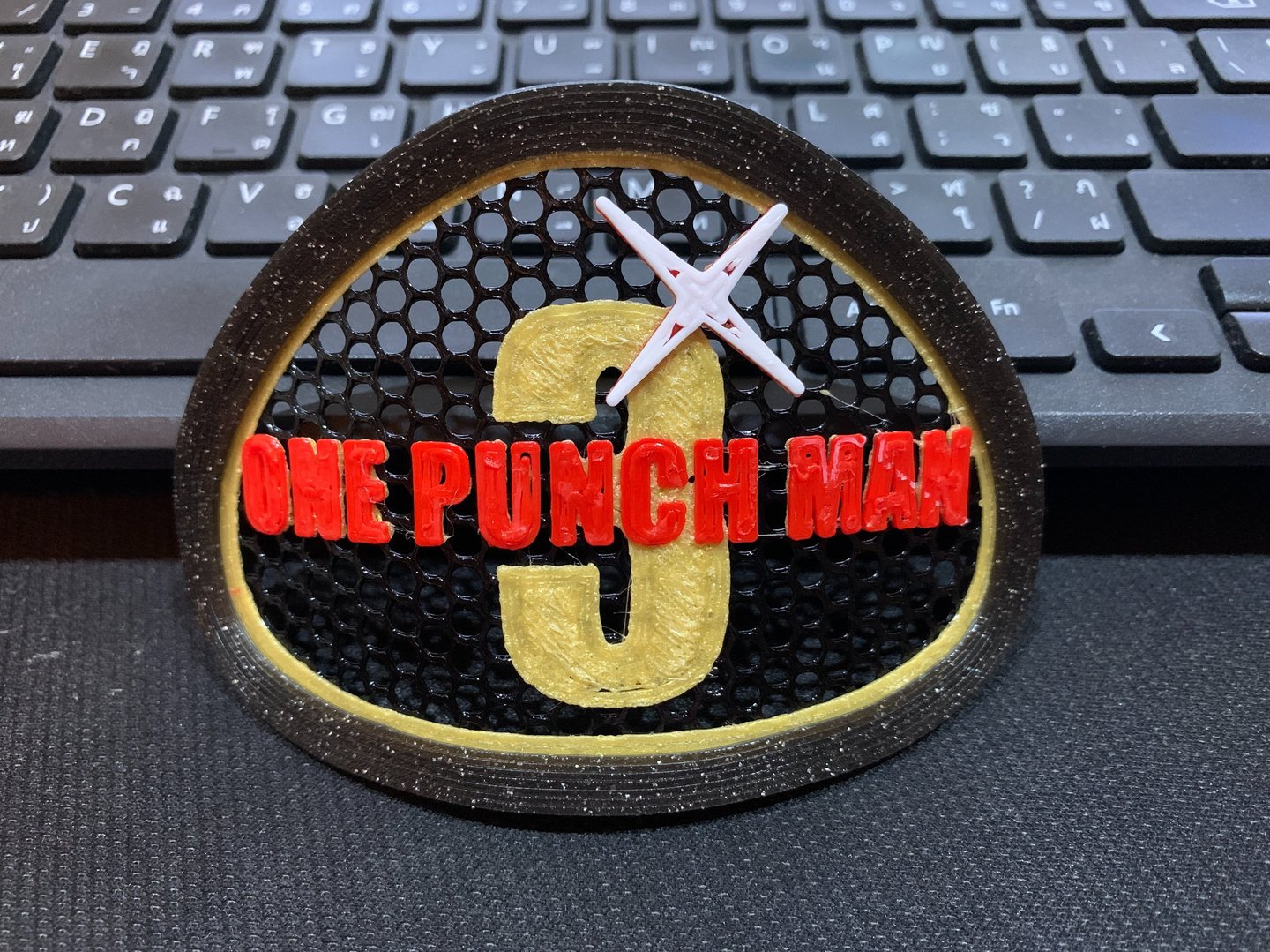 Multicolor One Punch Man (Manga) Decoration for Flo mask