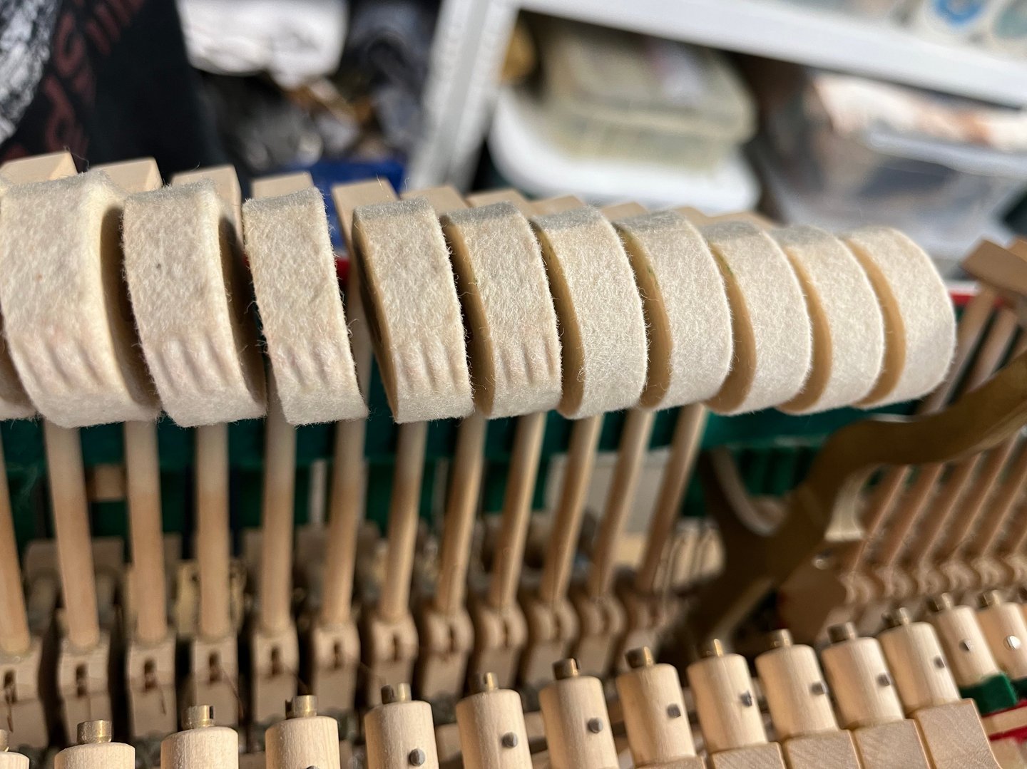 ponçage marteaux piano