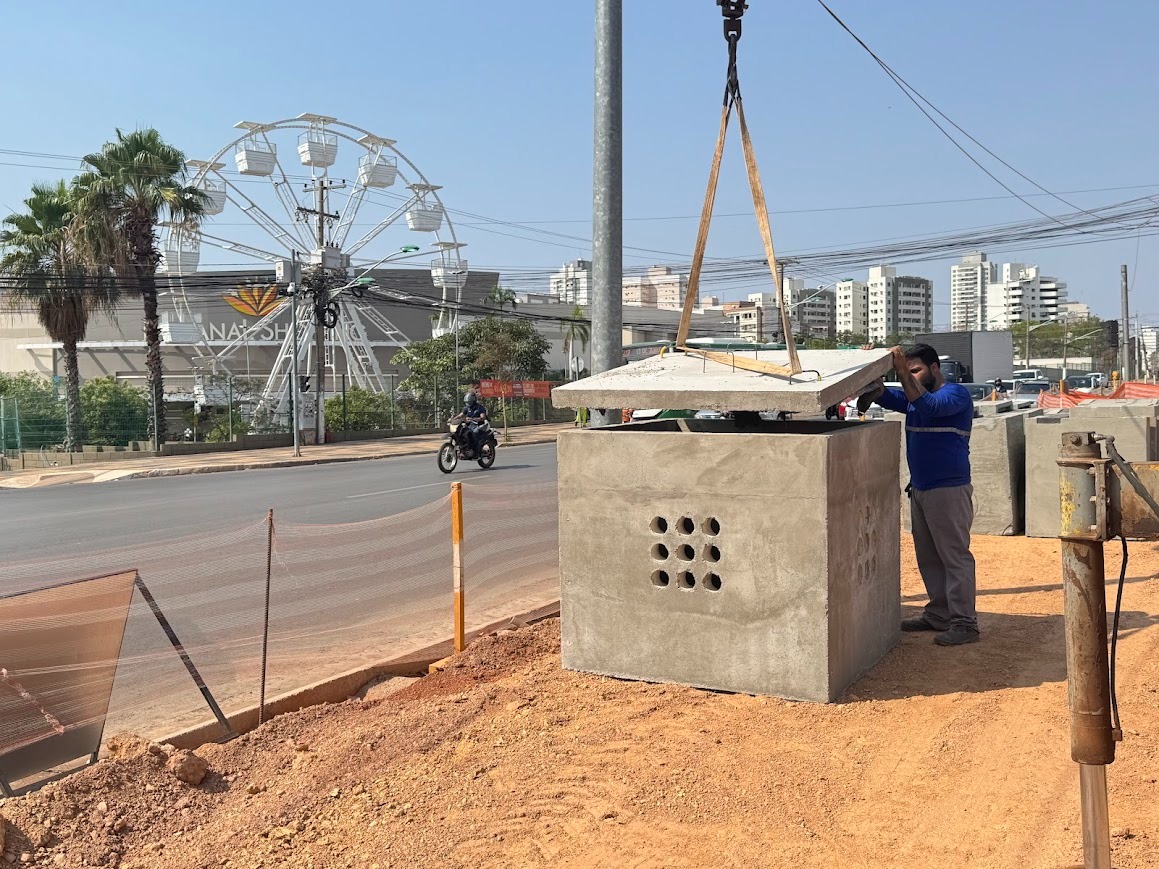 Caixa de concreto eletrica 1x1