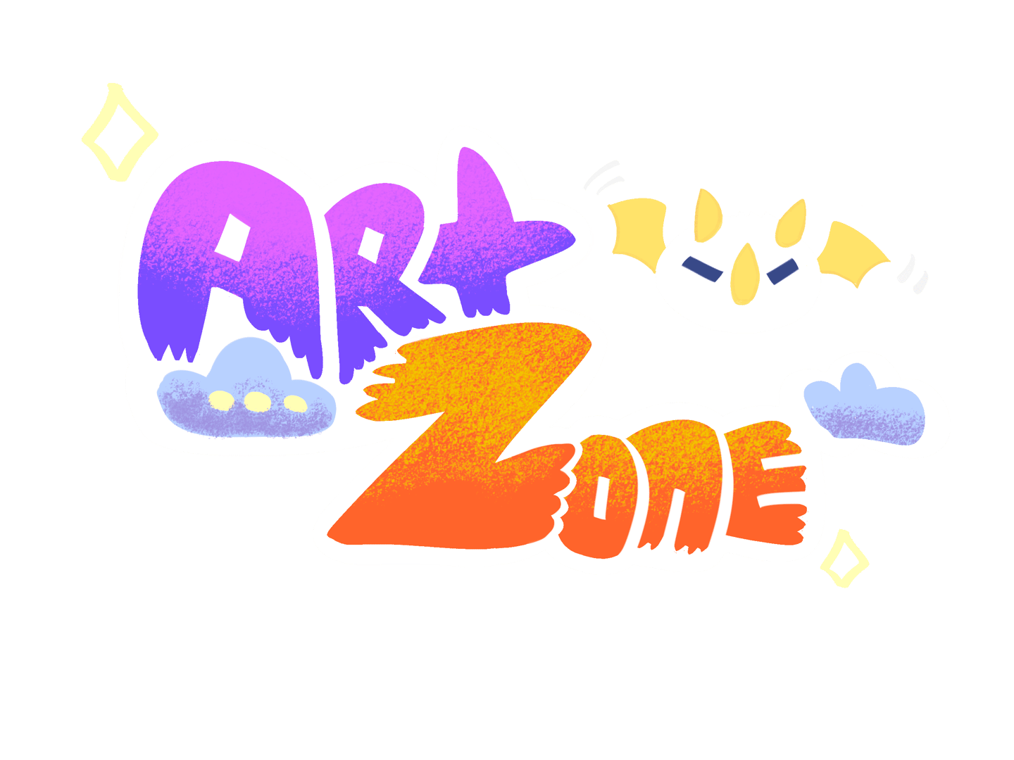 Art zone logo for art service party
