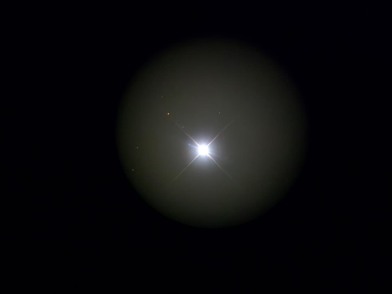 Sirius Star Clicked by Telescope from Greater Noida