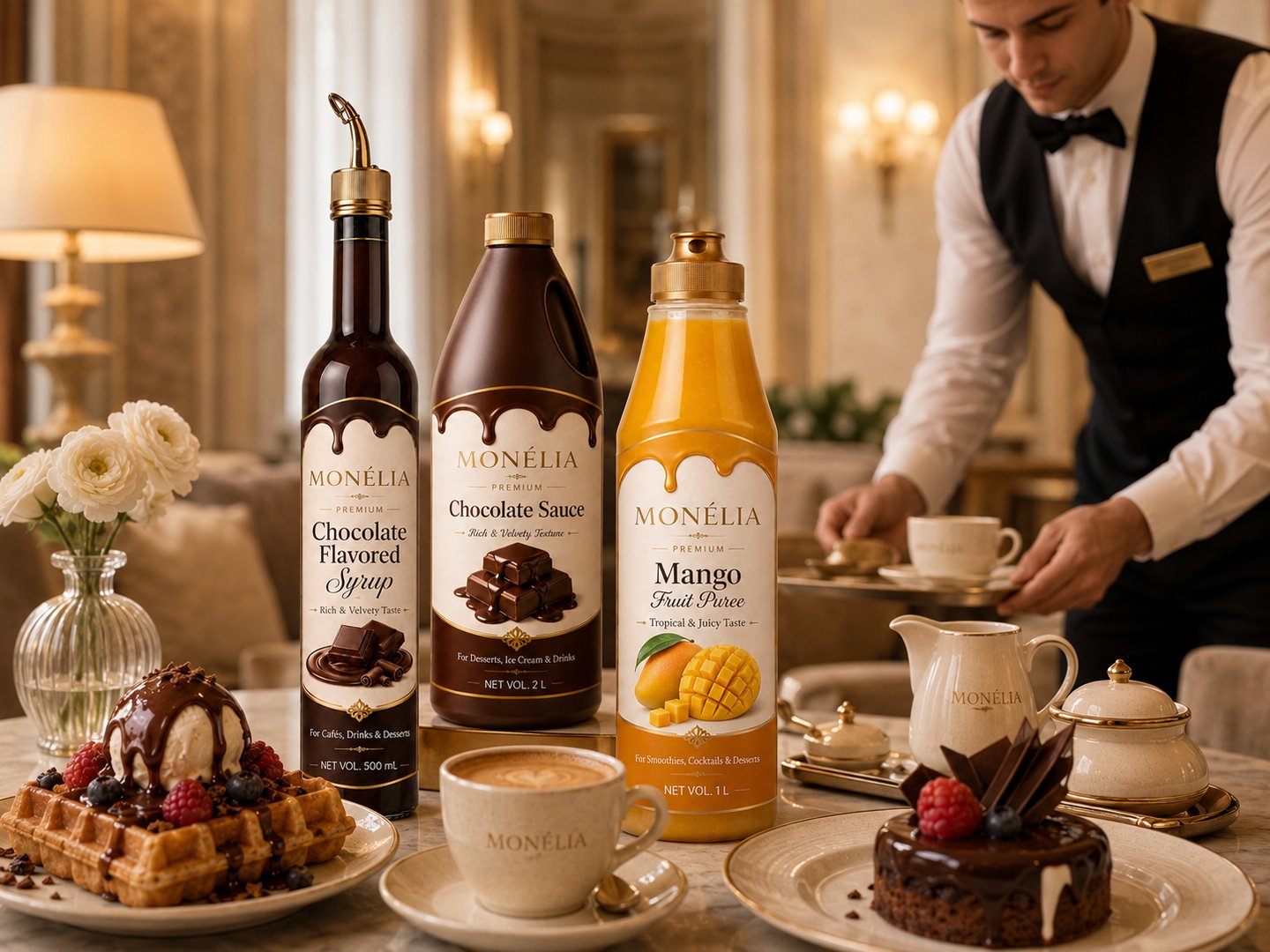 MONÉLIA ingredients for HoReCa menus cafés restaurants hotels and dessert shops