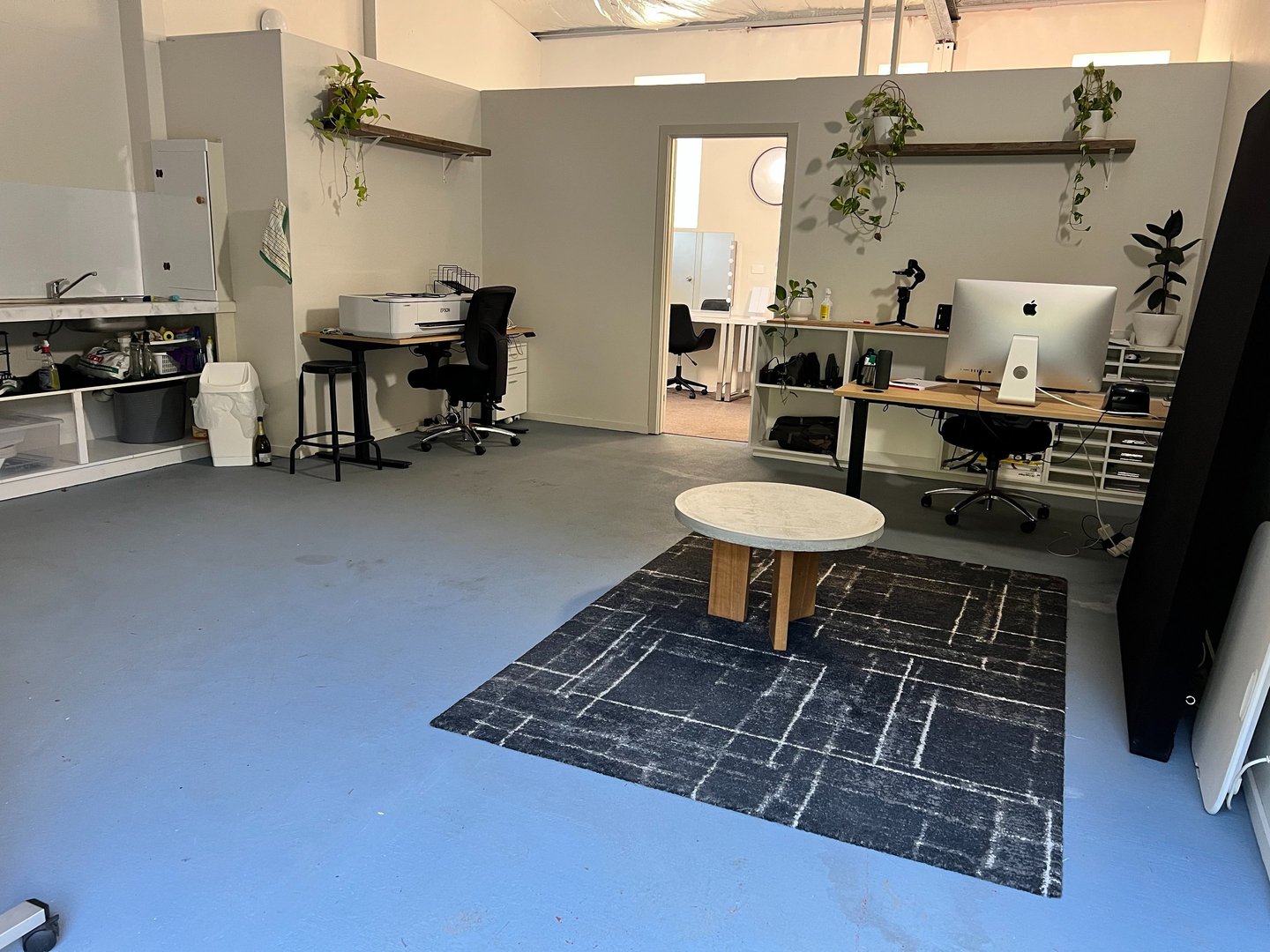 Green room and production office