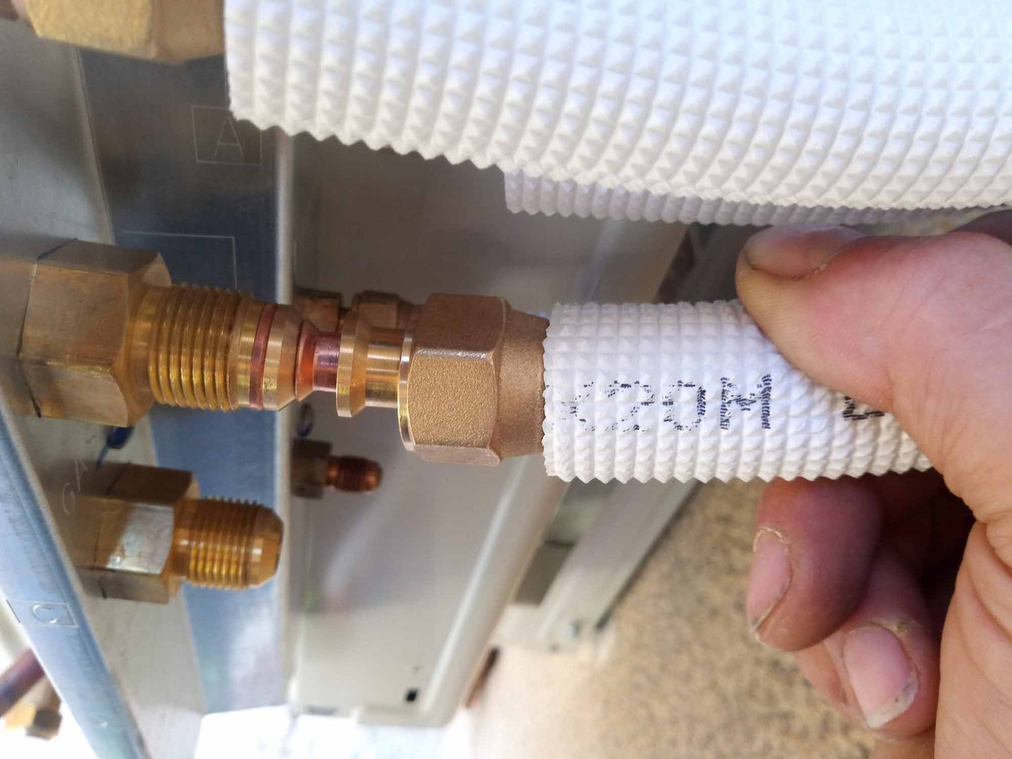 Raccord d'un dudgeon sur un multisplits