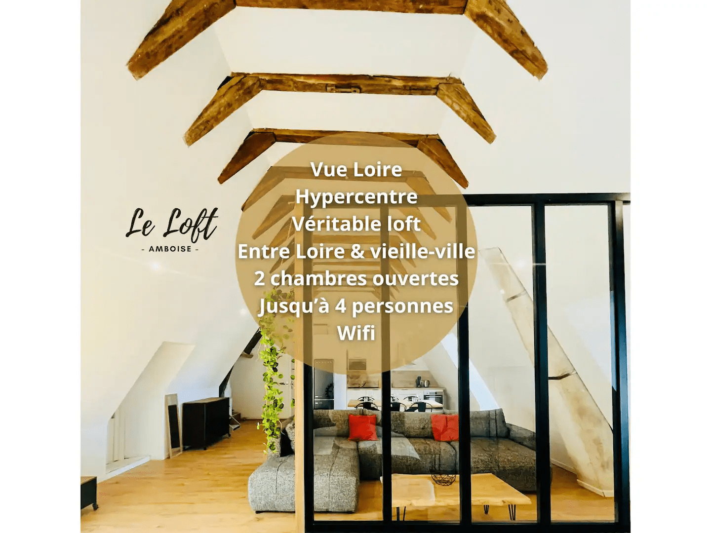 Logement type airbnb loft en Indre-et-Loire
