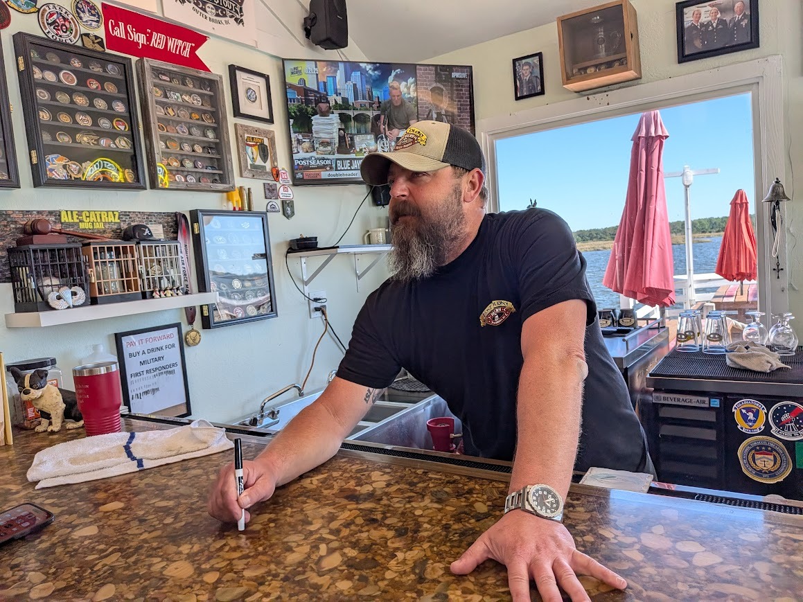 Bartender at Lost Colony Brewery