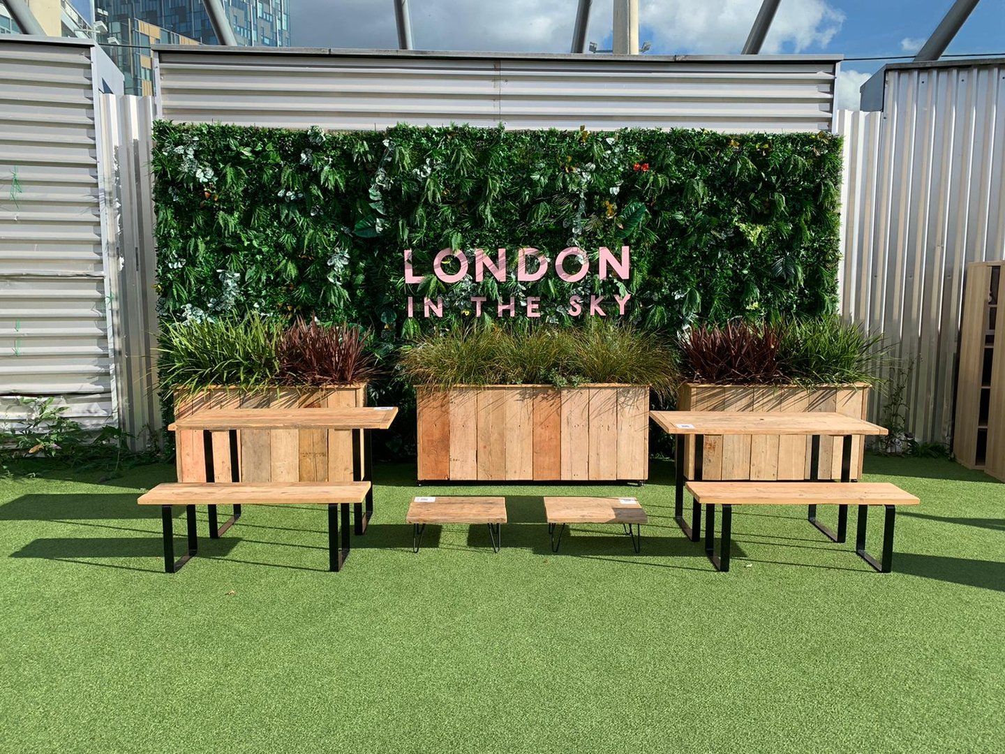 London in the Sky Outdoor Furniture and Planters