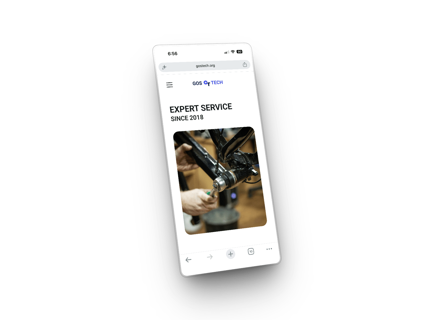 Mockup of mobile preview
