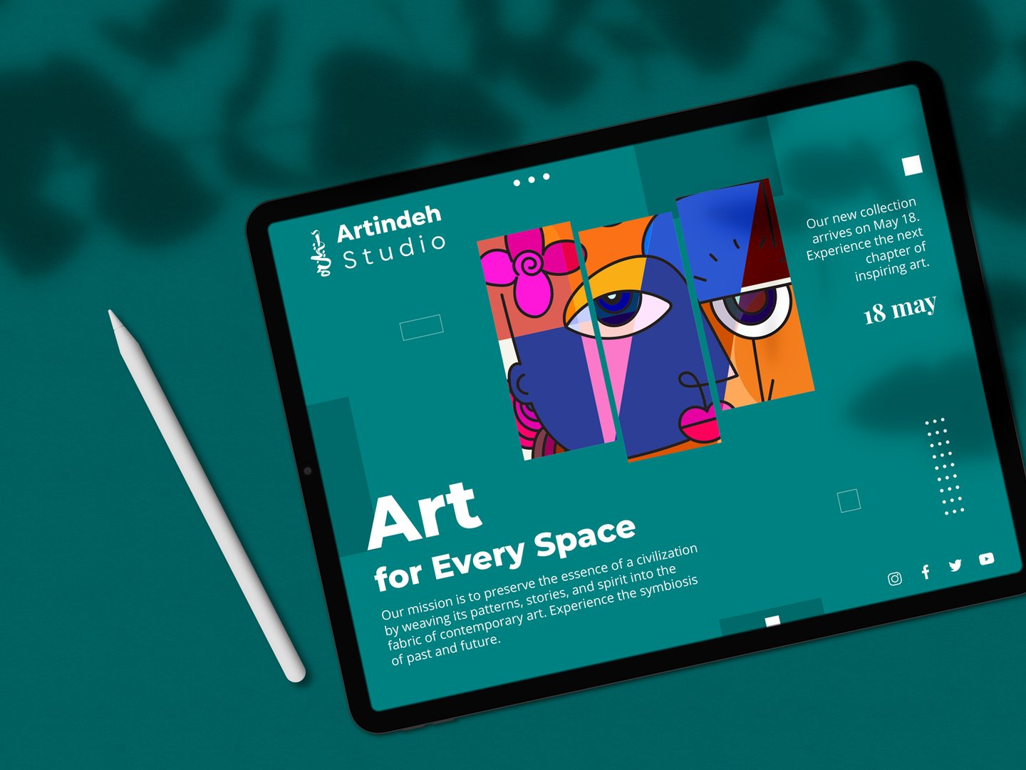 Artindeh Website Überblick