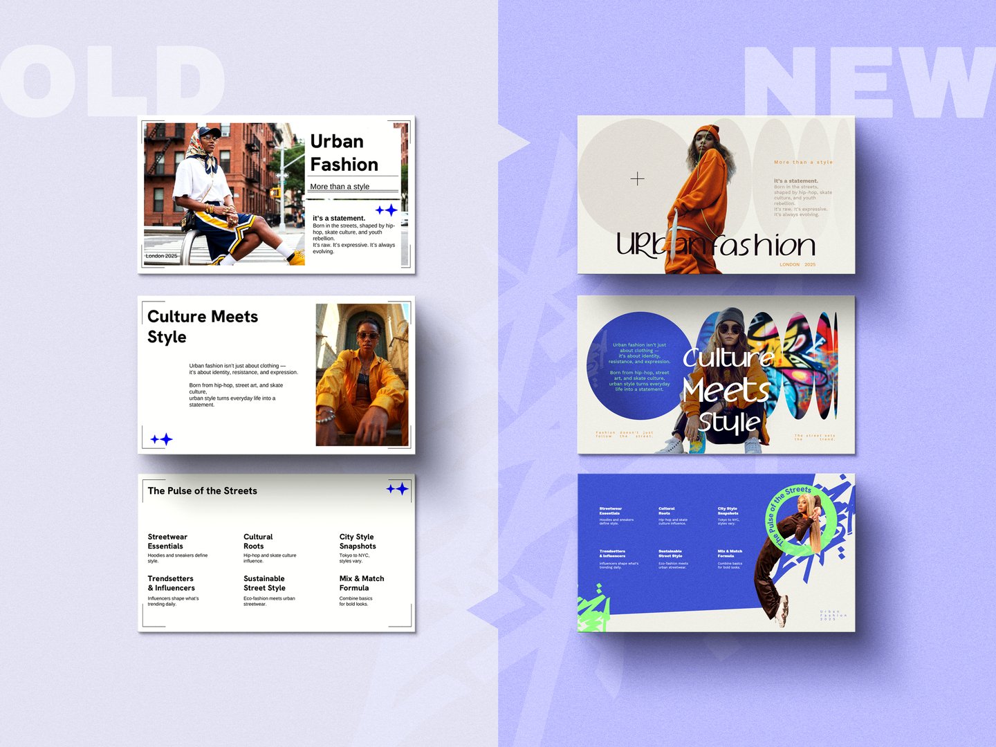 Beispiel Präsentation - Alt im vergleich zu Neu