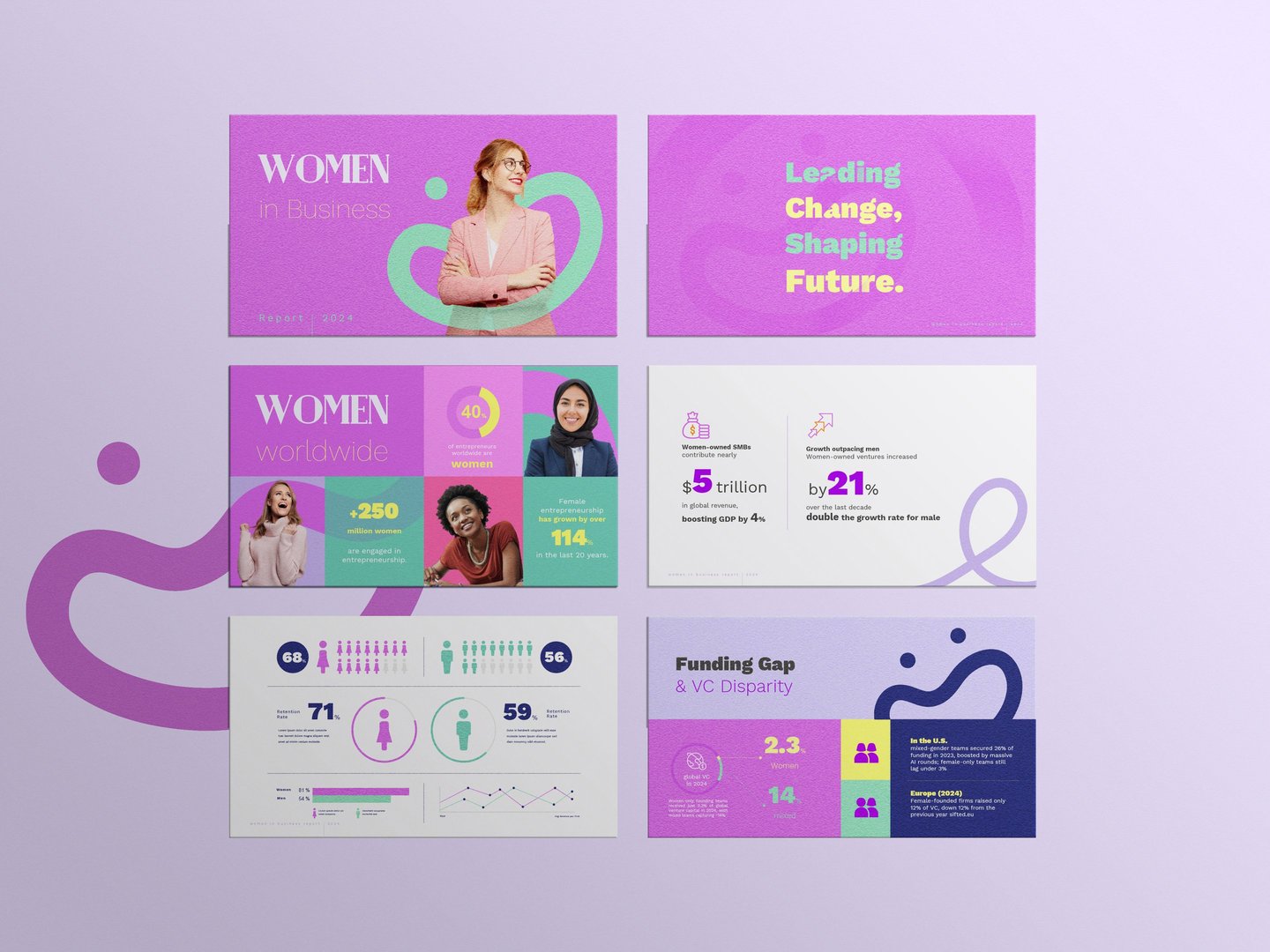 Beispiel Präsentation - Slide Reports - Women in Bsuiness