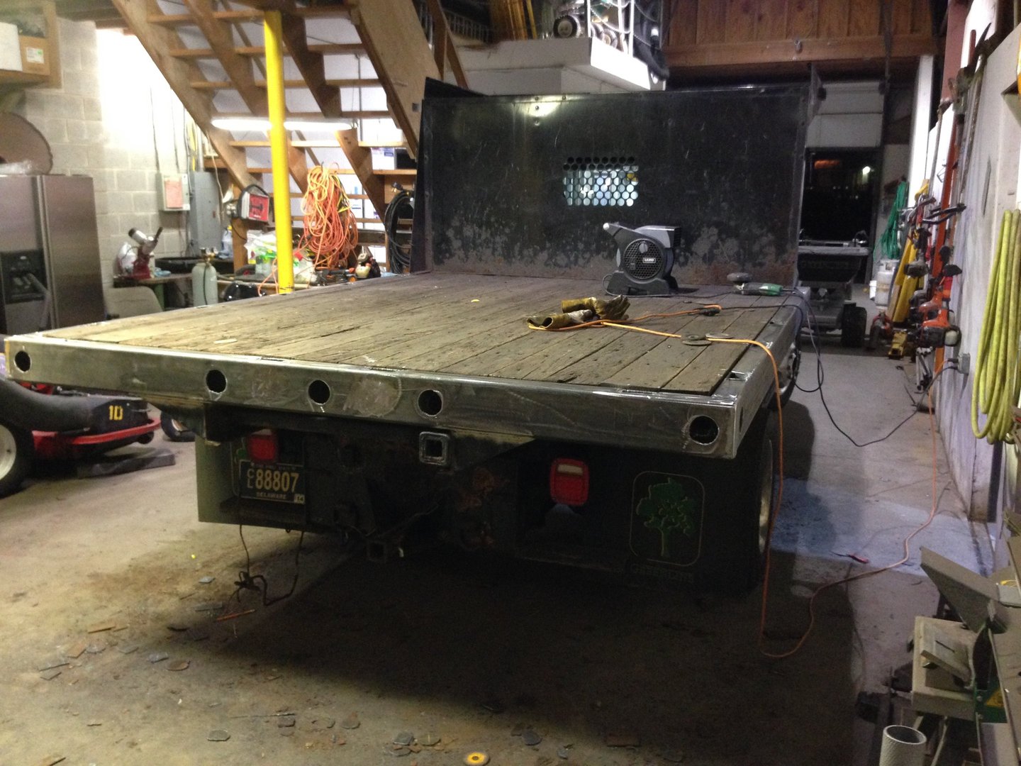 truck bed reconstruction, 12v wiring for new LED's