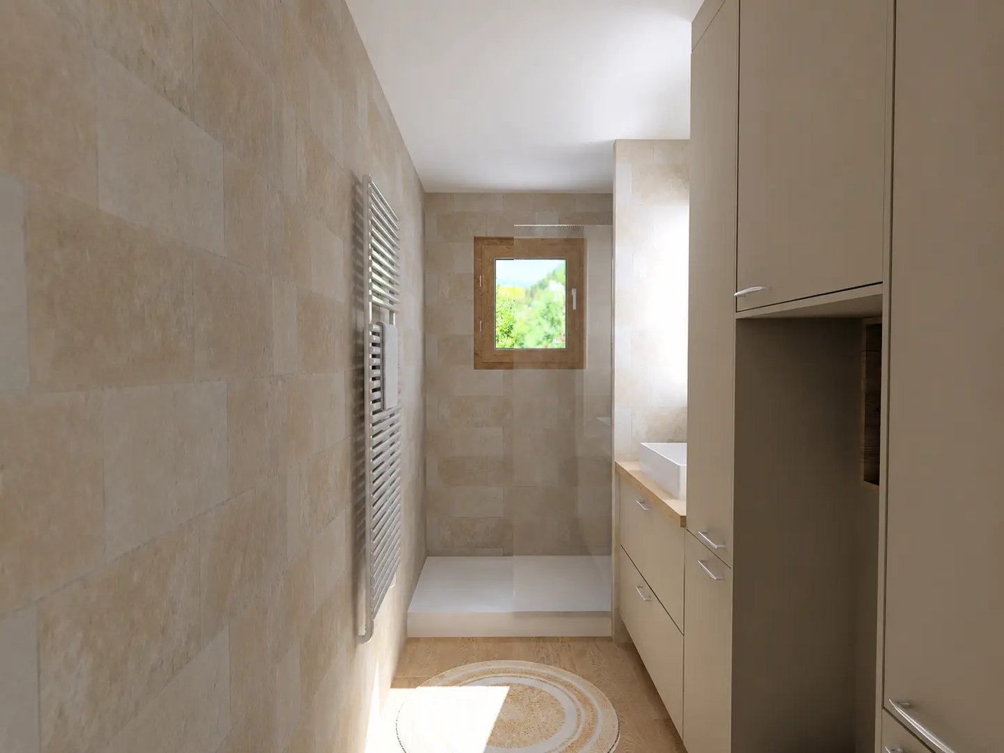 vue 3D salle de bain caen Baïa Home