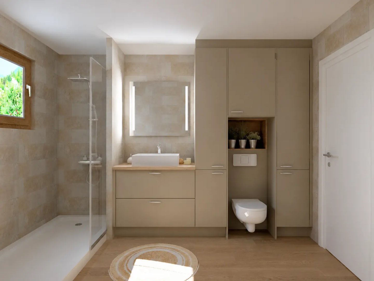 vue 3D salle de bain caen Baïa Home