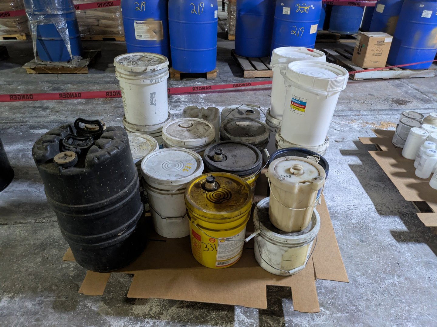 Organized chemicals being prepared to move