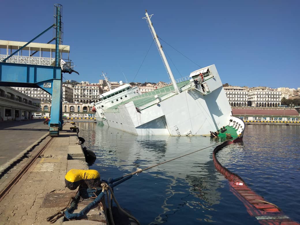 BM consulting support to salvage operation, roro capsized, port of Algiers