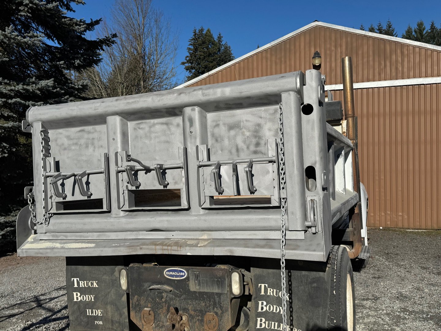 Blasted Dump truck box.