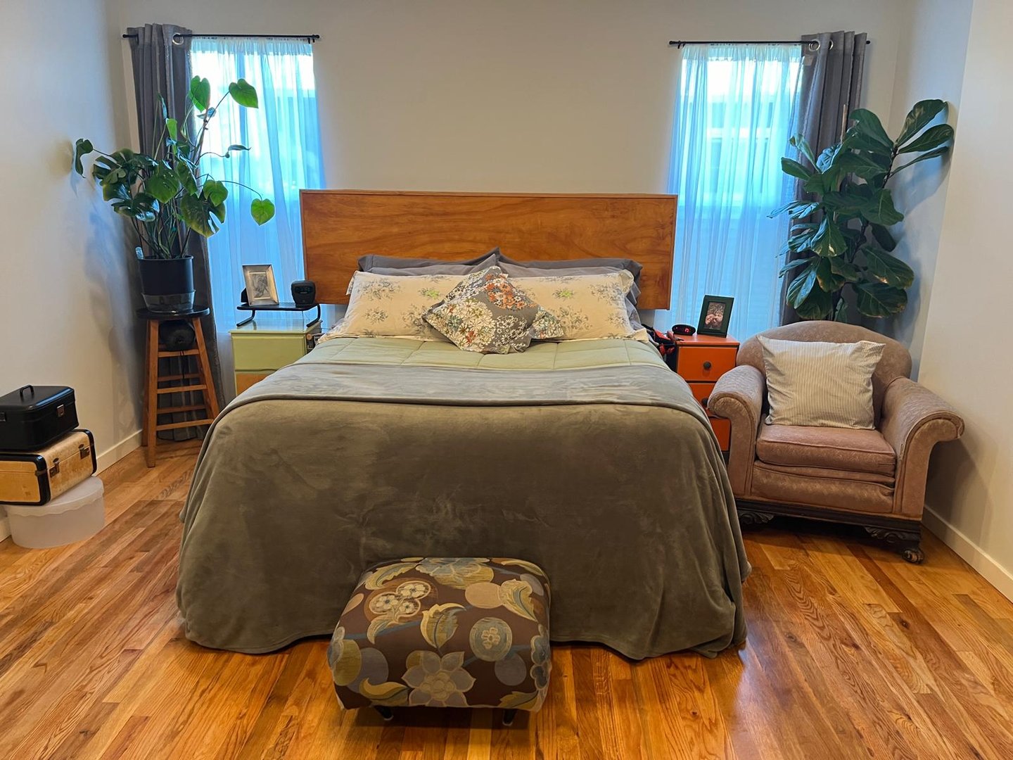 Interior of renovated bedroom