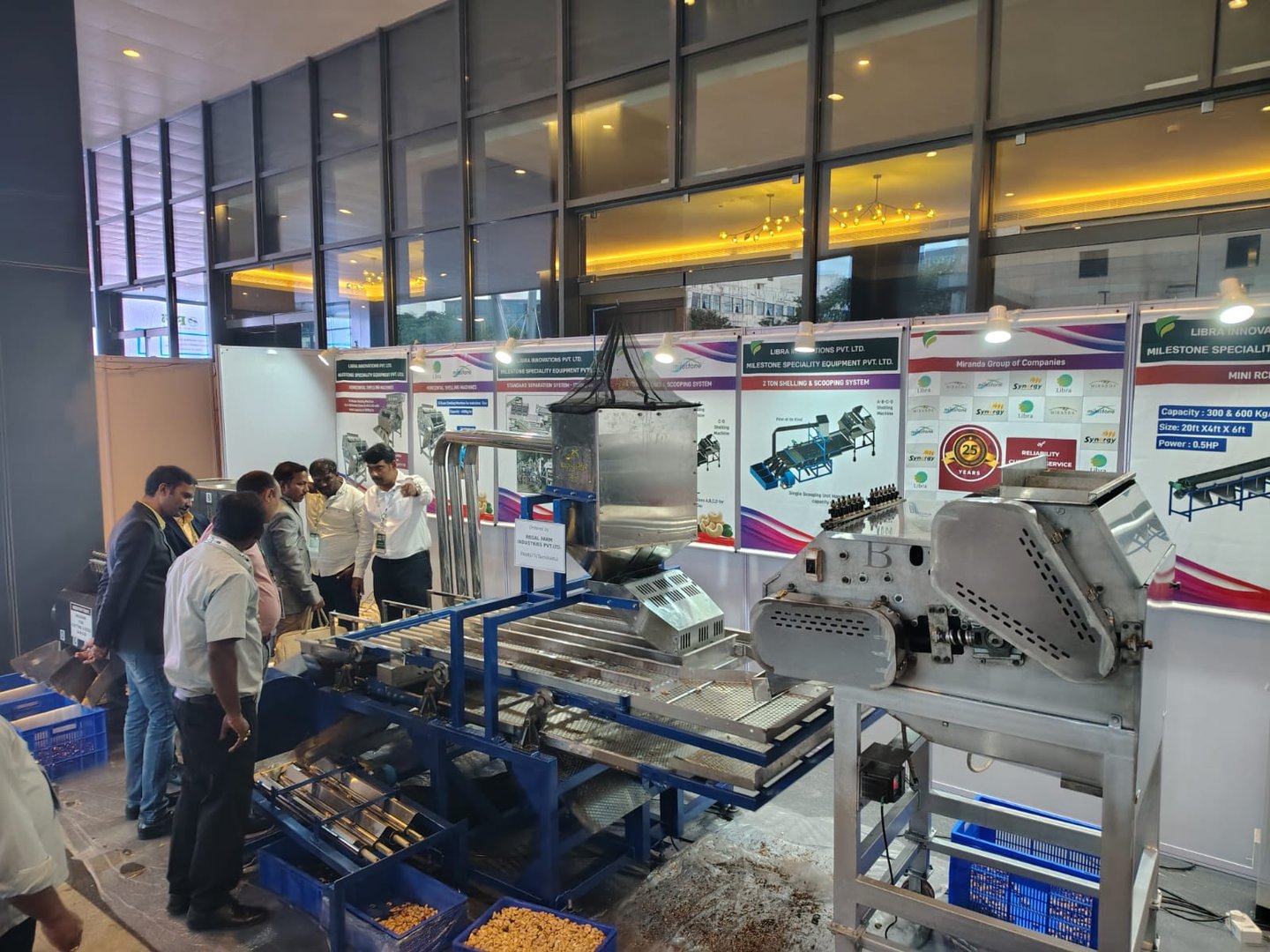 cashew scooping system, separator system 