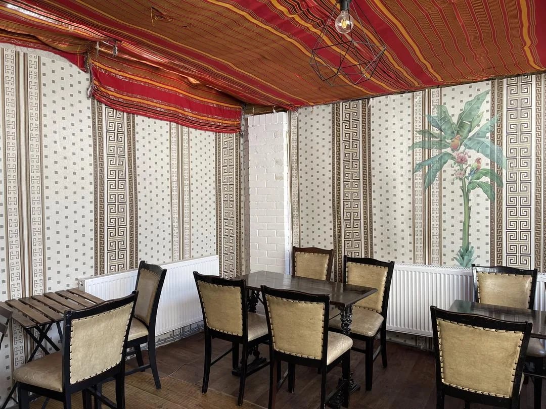 Interior dining area of Paradise Somali Restaurant in Kentish Town London