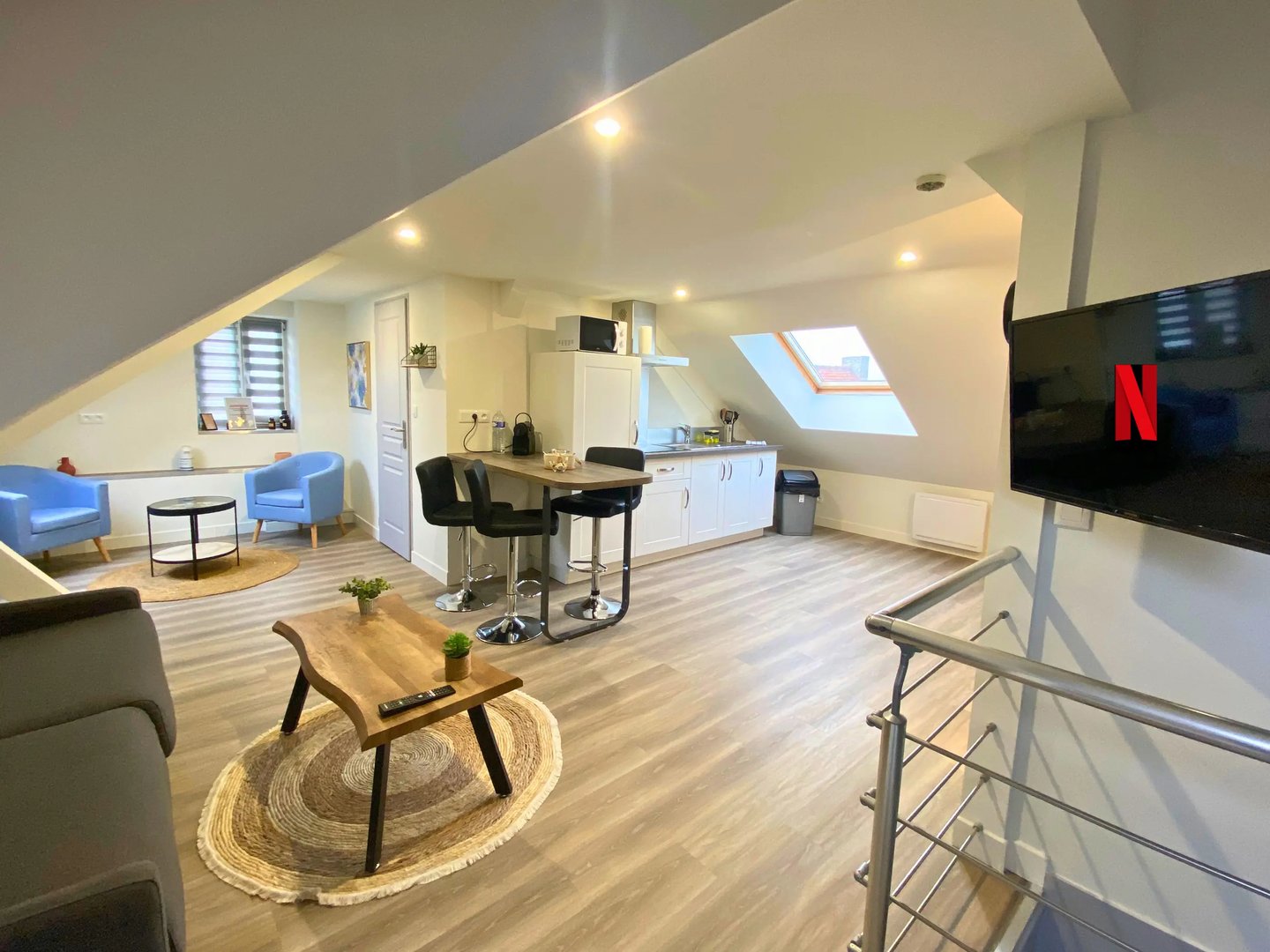 Fully equipped studio with kitchen, corporate accommodation in Dunkirk