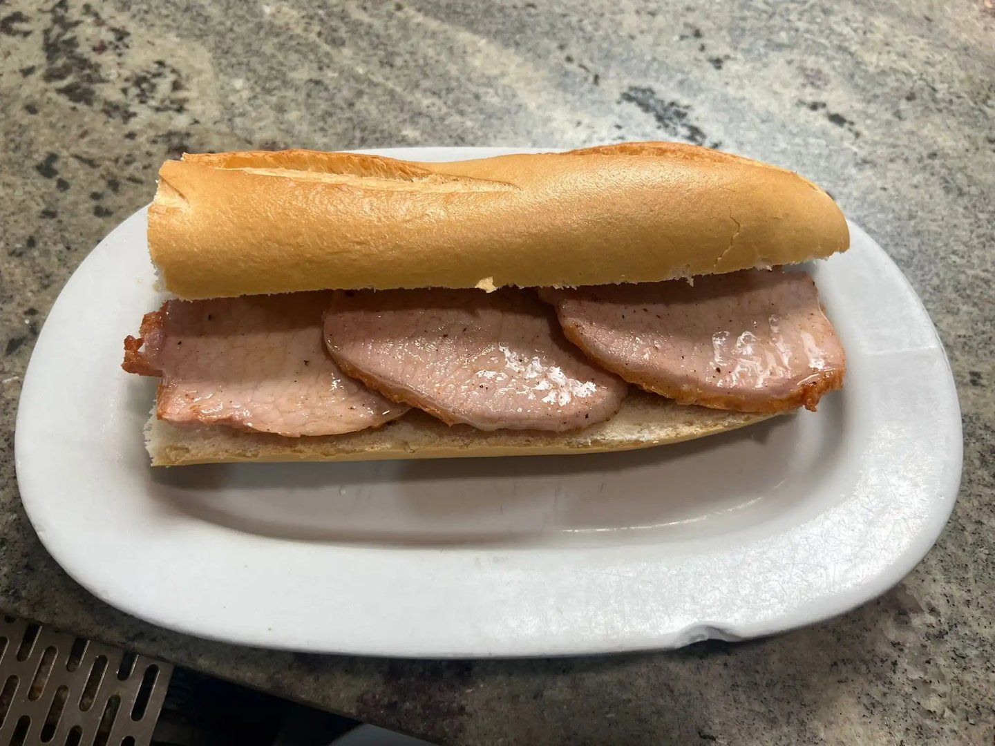 Montado de lomo a la plancha