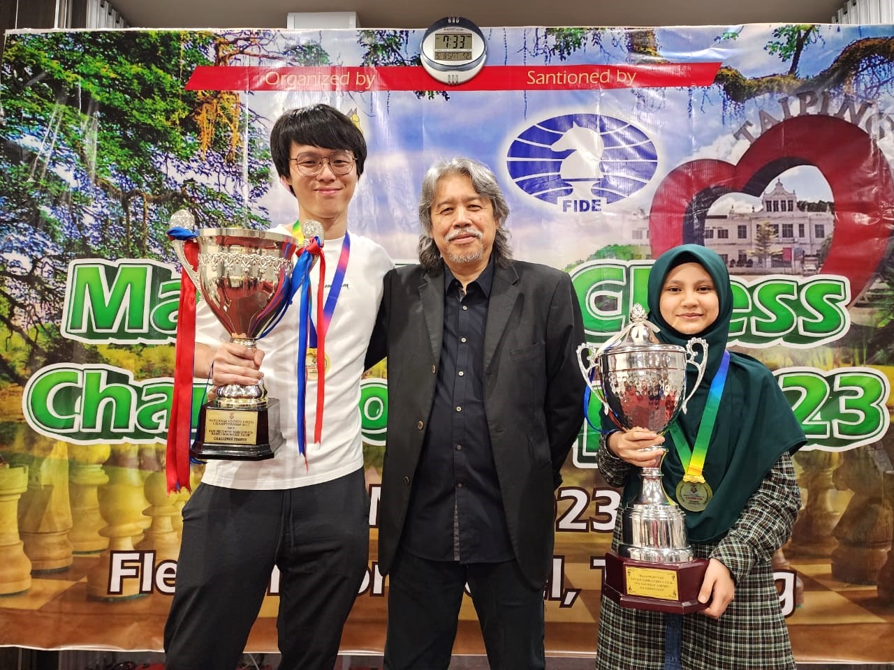 Malaysian Chess Championship 2023, Lim Zhuo Ren National Champion And Ainul Mardhiah Women Champion