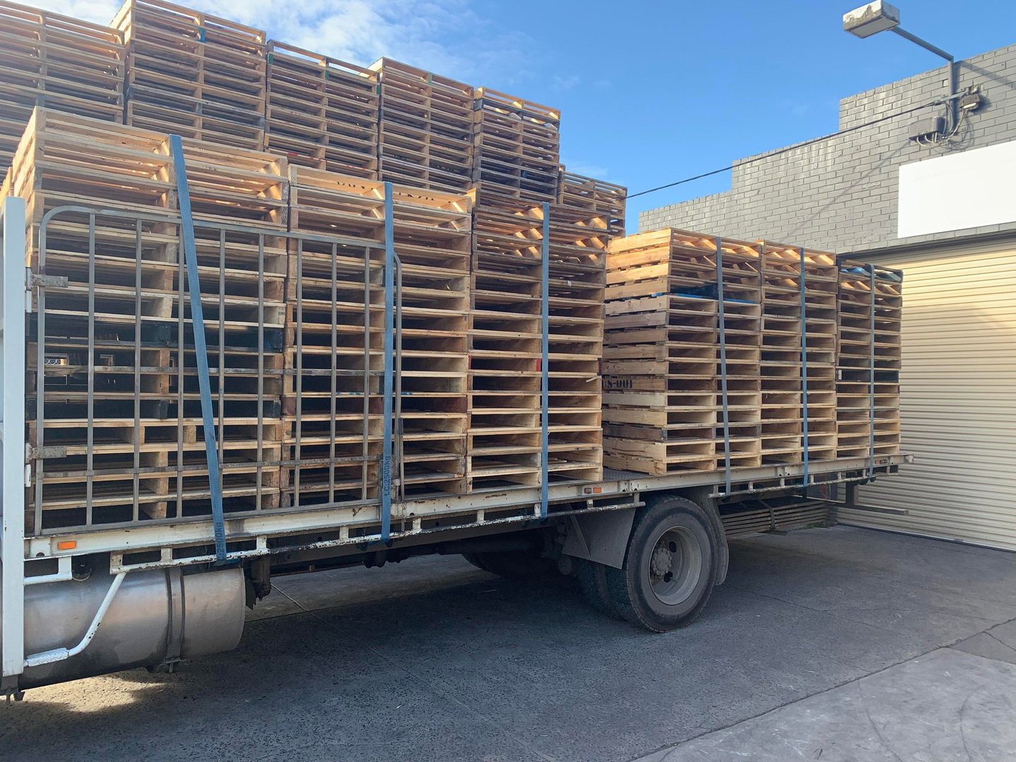 Standard Pallets Loaded on truck