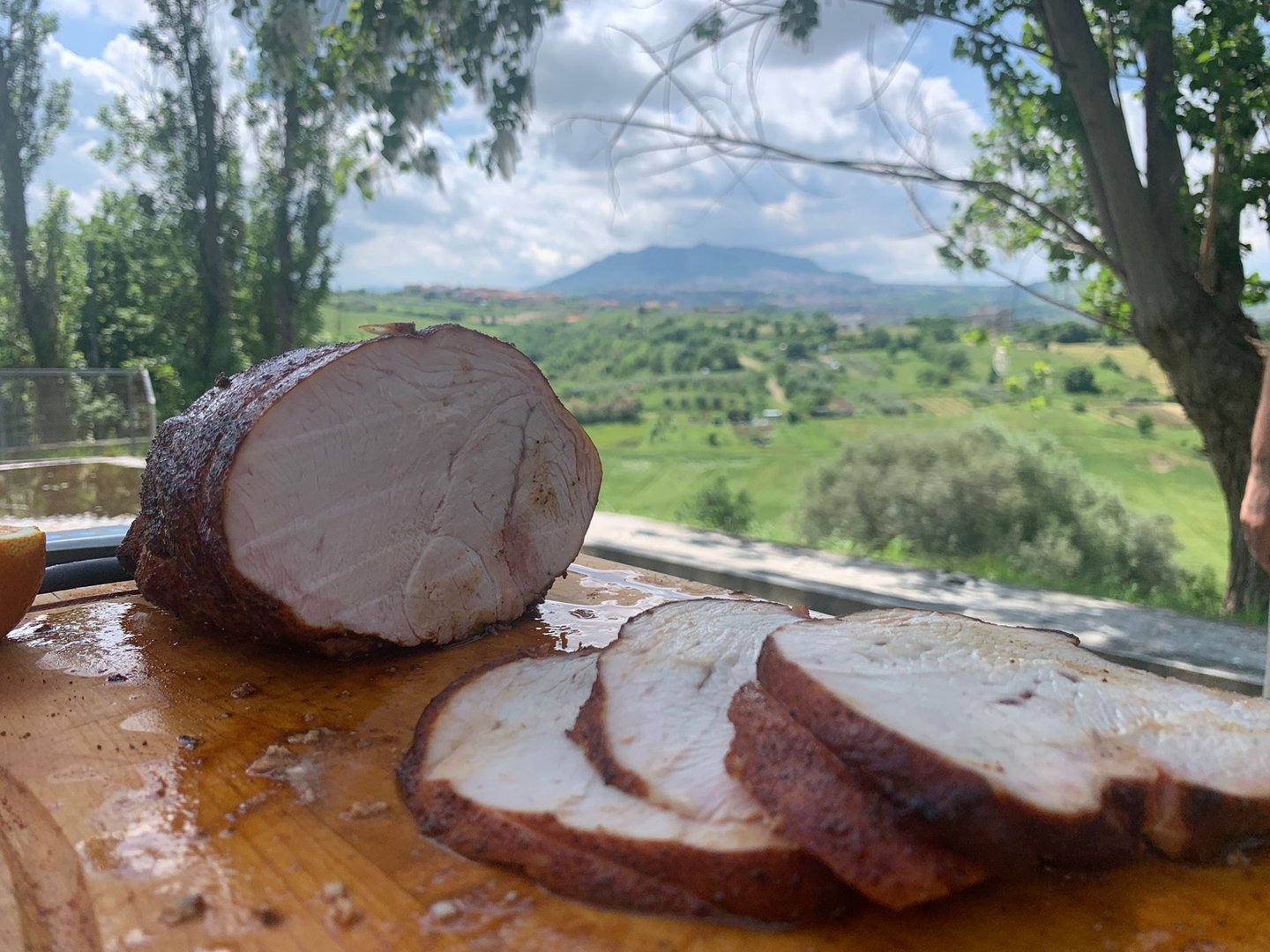 Tacchino caramellato al Jack Daniel's Affettato