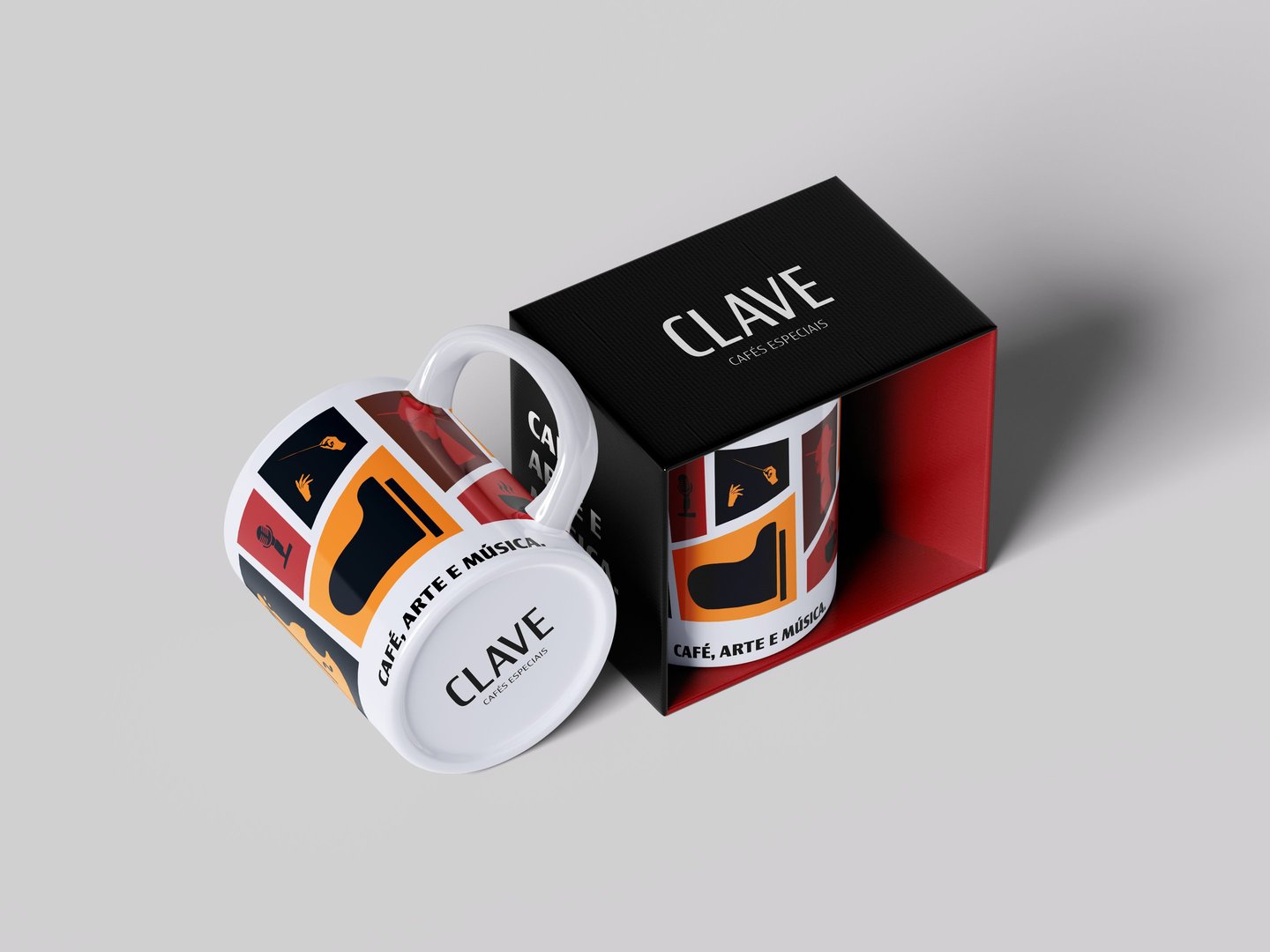 clave cafés @nemachadodesign identidade visual cafeteria