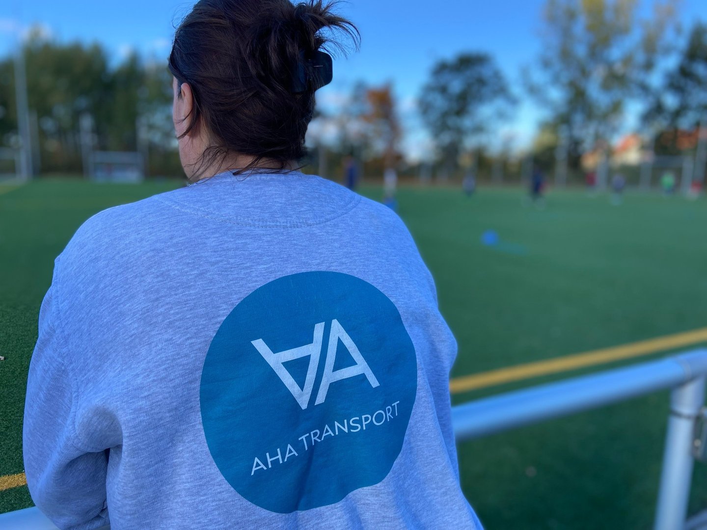 Huddy AHA Transport beim Fussballspiel