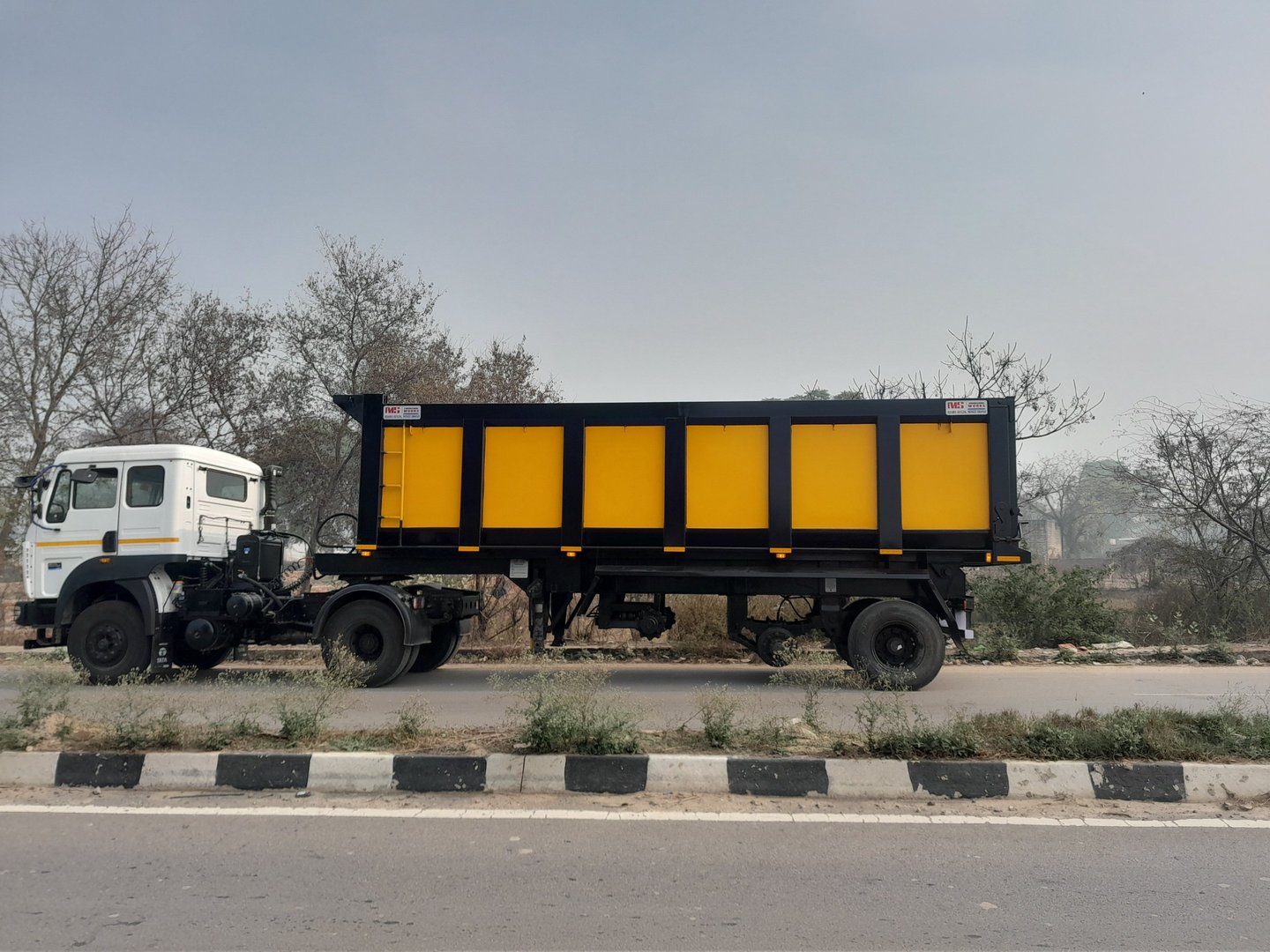Modern tipper trailer from MS Engineering Works, built with advanced technology and designed for max