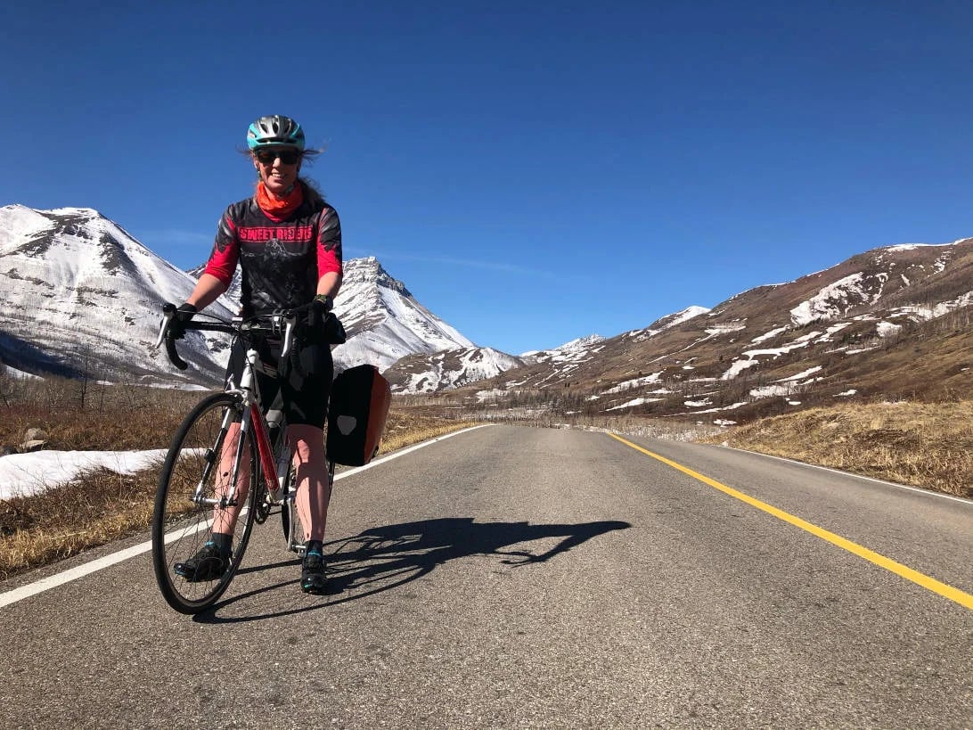 Going for a bike ride along Red Rock Parkway before the road reopens to vehicle traffic