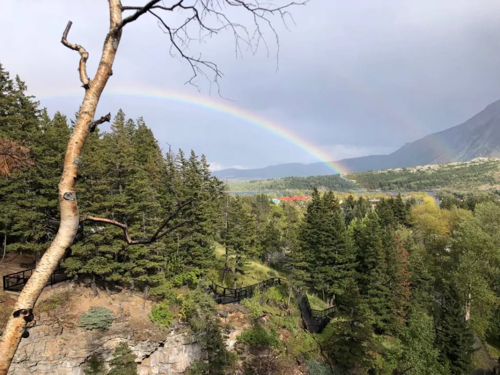 Rainbow in Waterton Park