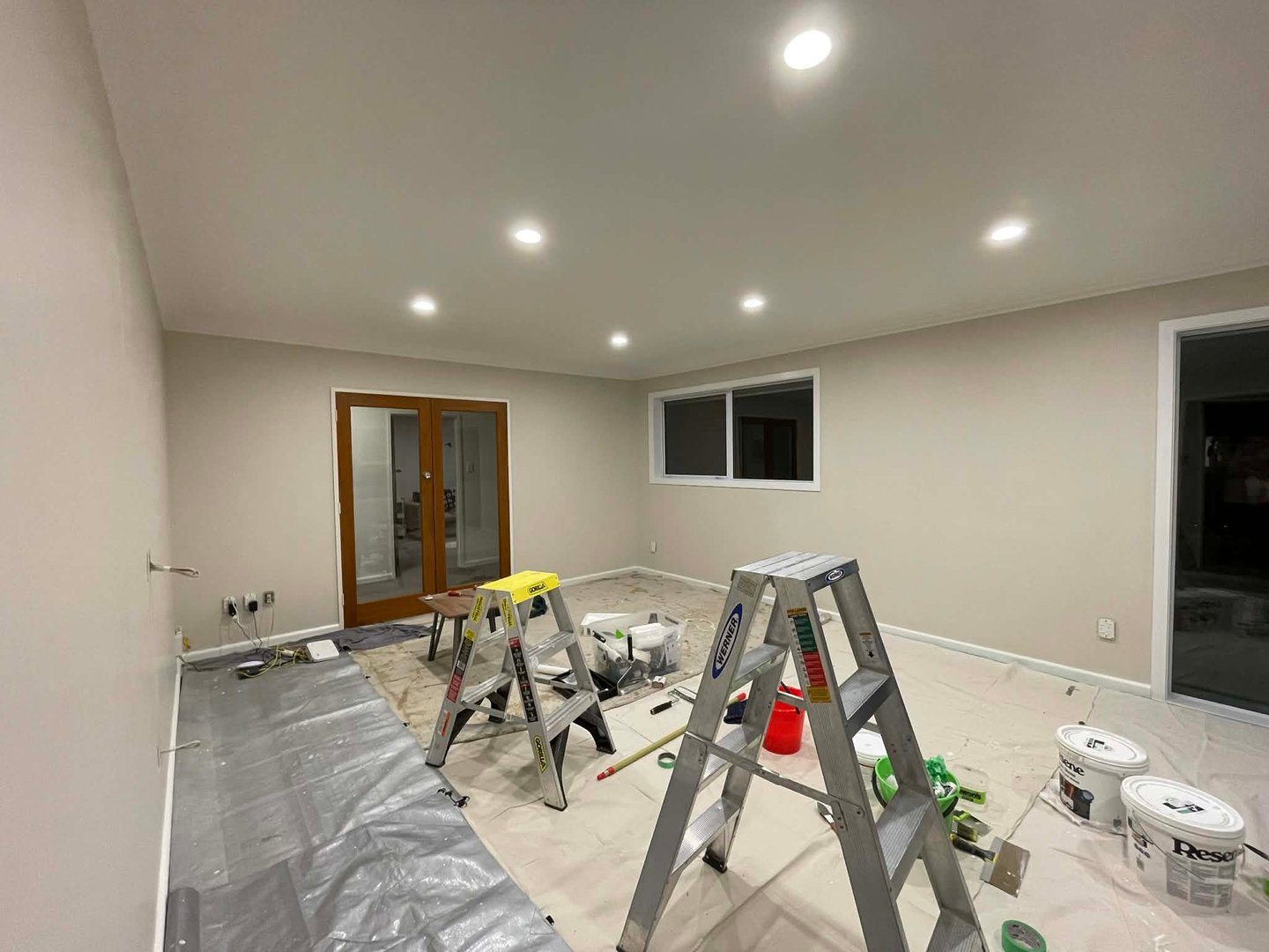 LED recessed downlights in renovation Christchurch