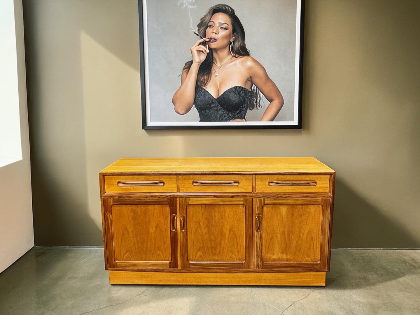 Mid-century modern G Plan teak sideboard from the 1970s, available in Devon