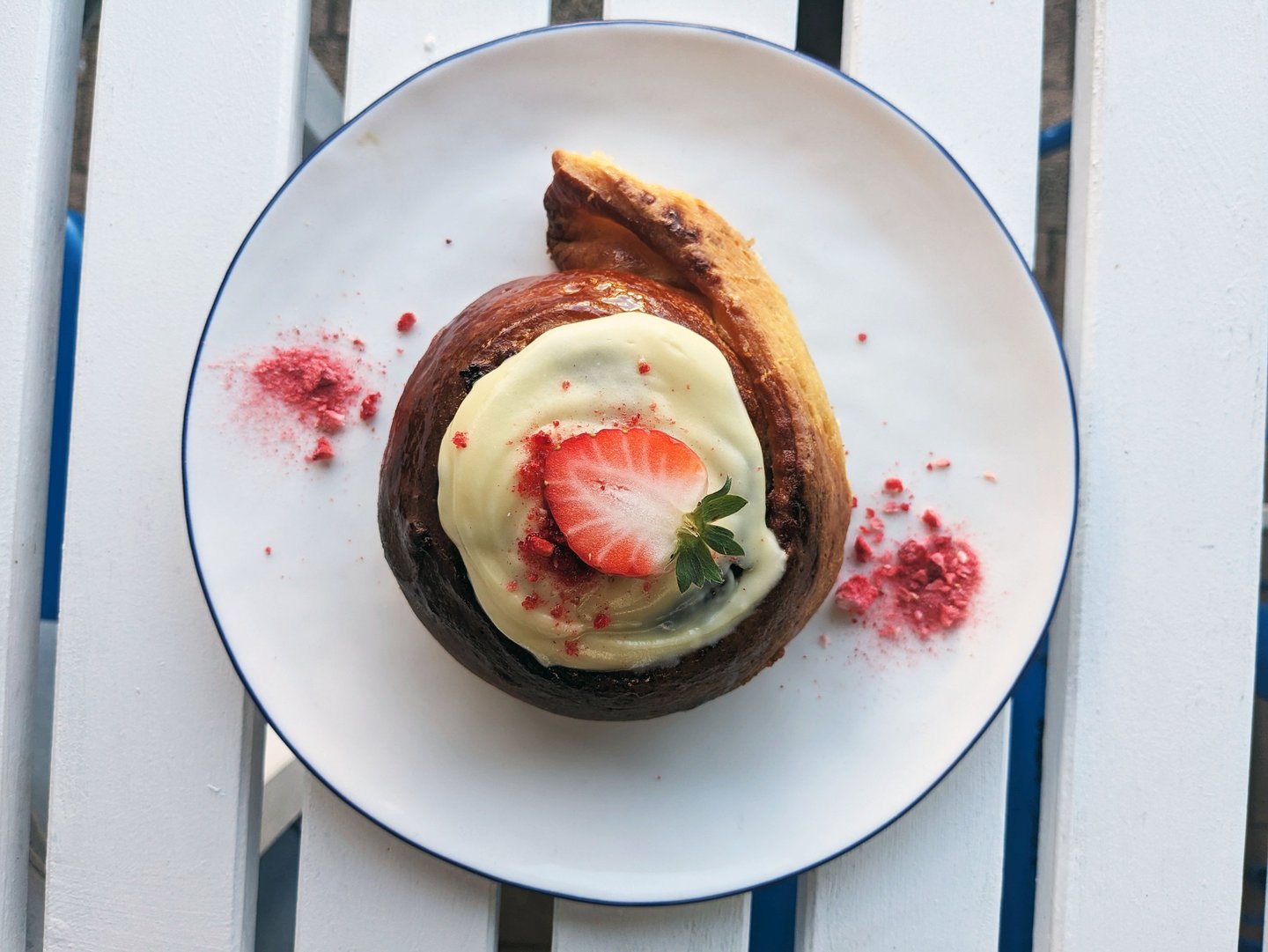 Strawberry Shortcake Scroll by Patisserie BLEU in Leeming Perth.