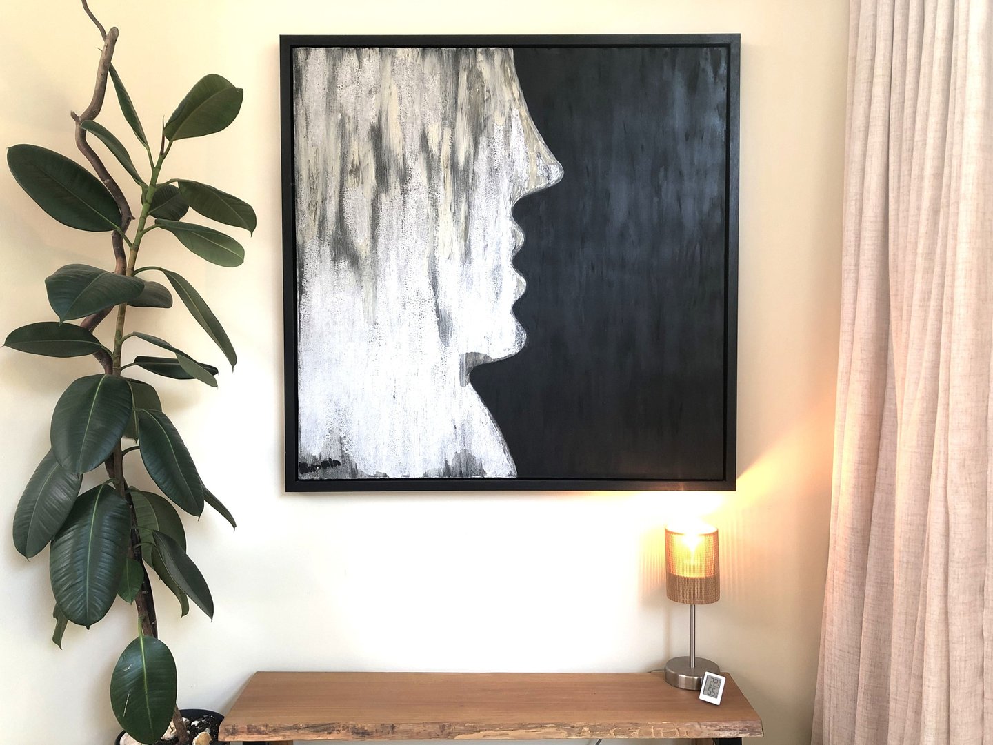  100cm x 100cm painting on cotton with plant based and mineral dyes