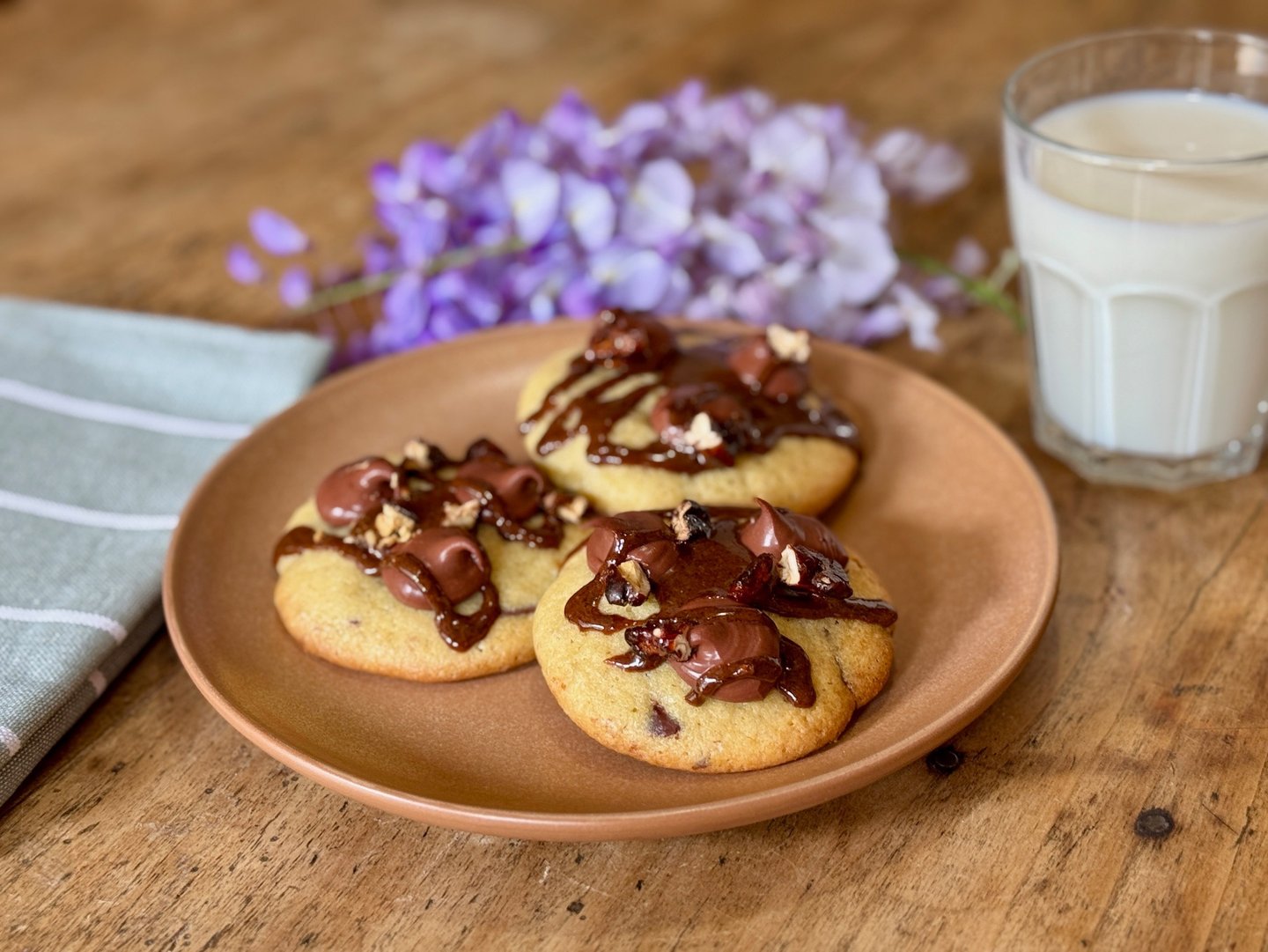 cookies double chocolat pecan