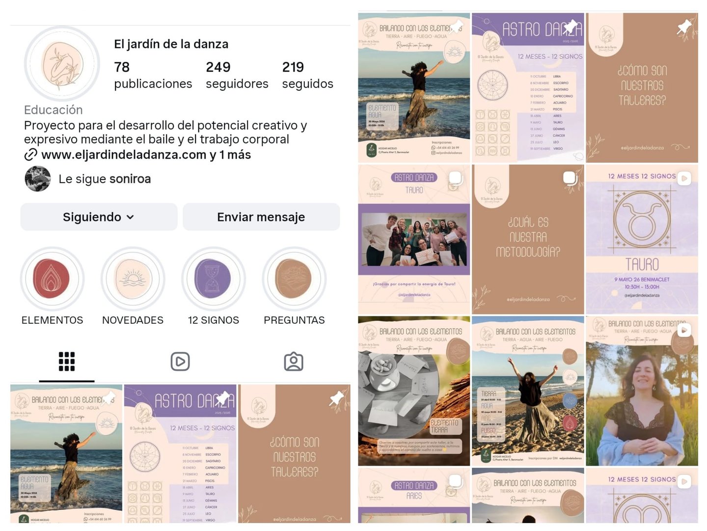 optimización de feed, historias destacadas, bio y foto de perfil de instagram llavoretes social medi