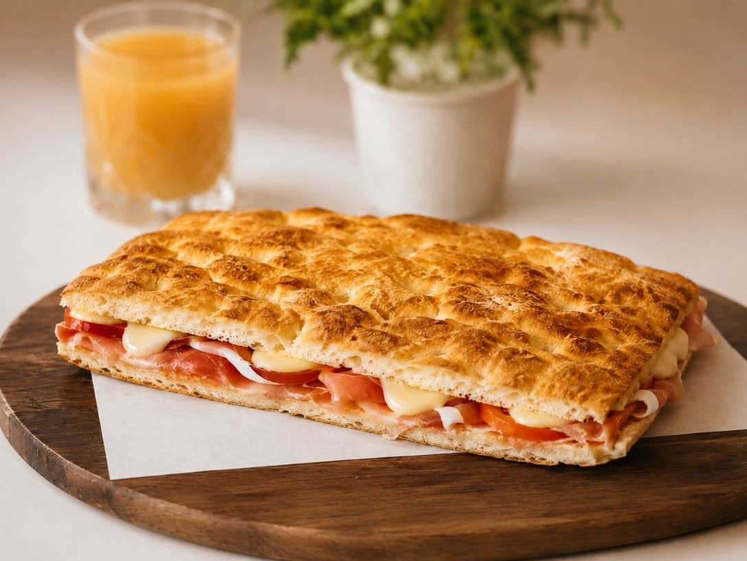 Italian focaccia and takeaway lunch at Radici Café & Catering, Italian cafe in Adelaide