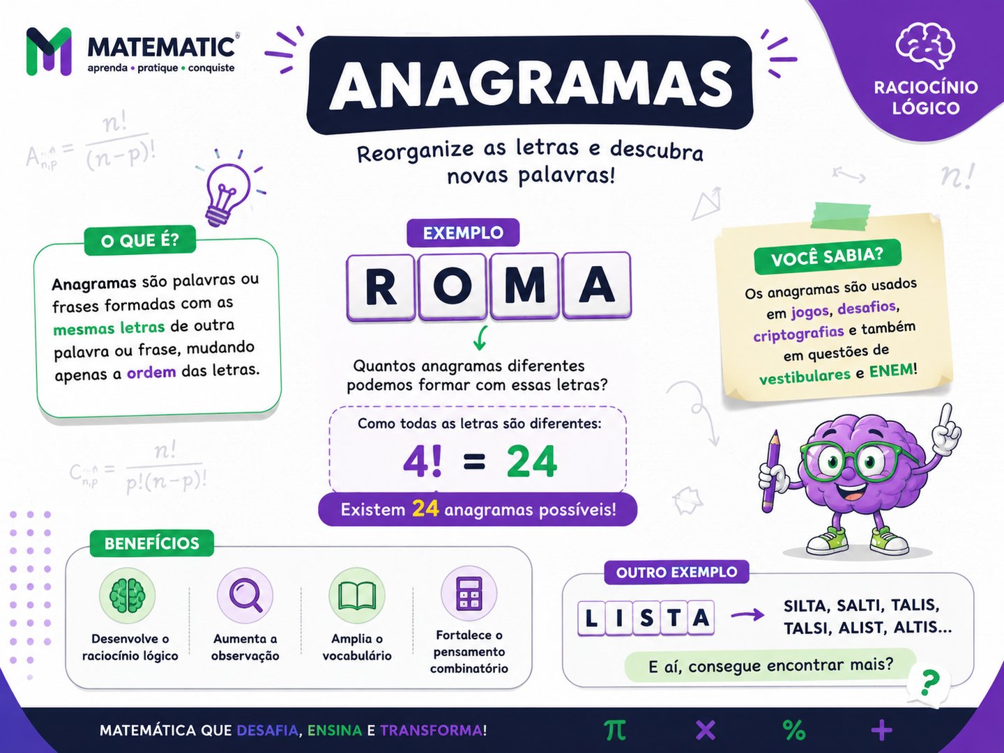 Anagramas - Matematic