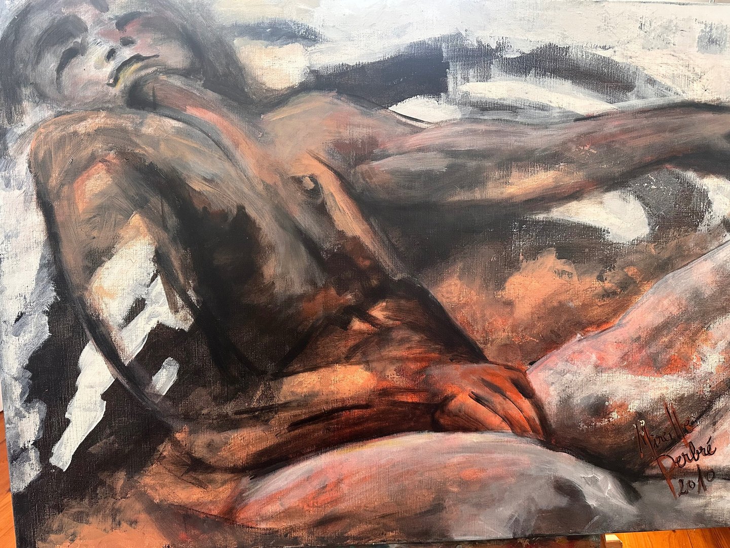 Man, live model preliminary work 2010