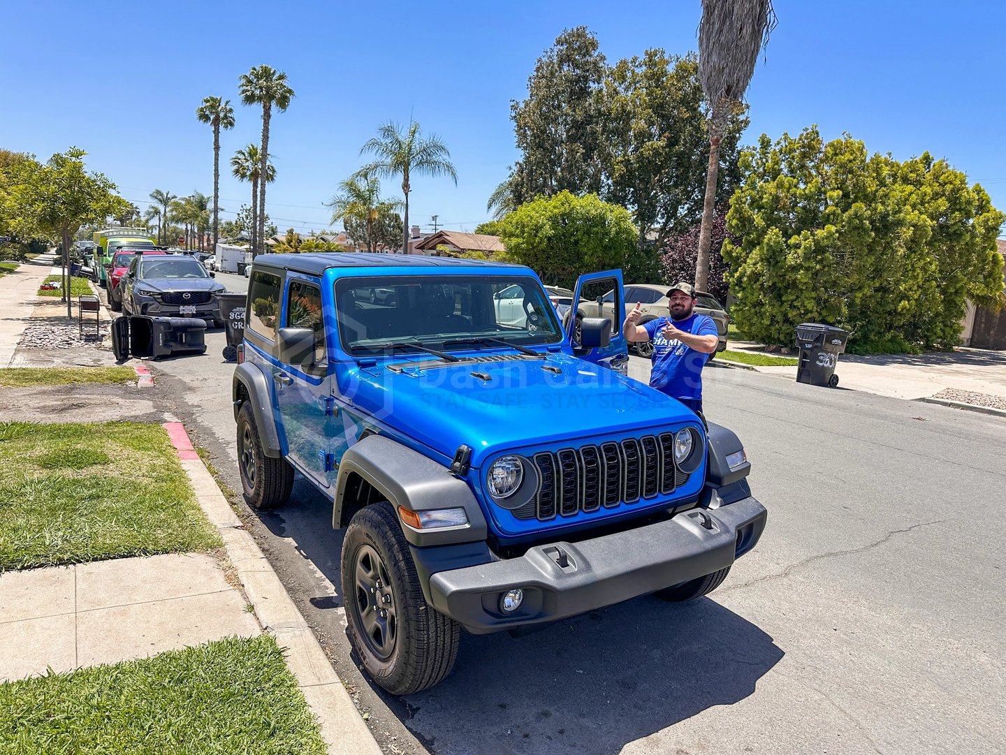 Jeep Wrangler blue color
