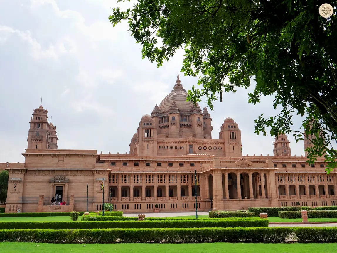 Grand and beautiful Umaid Bhawan Palace in Jodhpur, a blend of royal heritage and architectural brilliance.