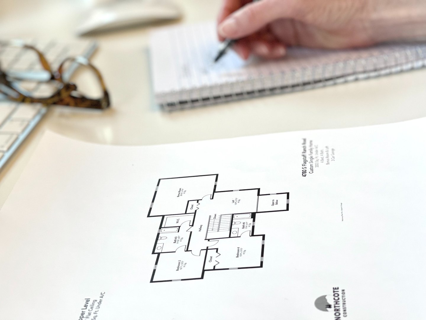 First draft of custom home floor plan