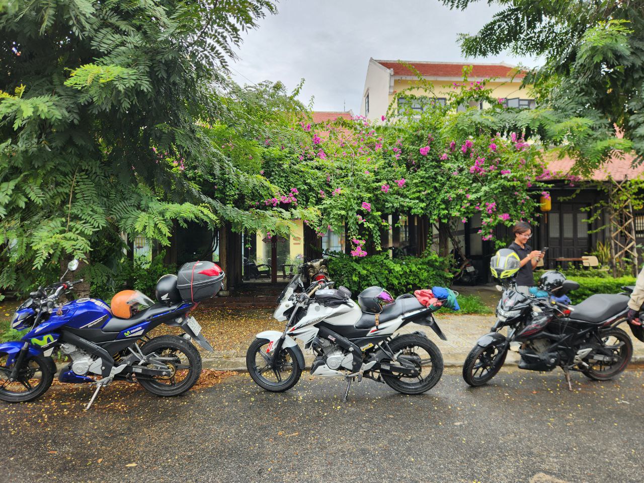Our motorbike team ready for exciting adventures.