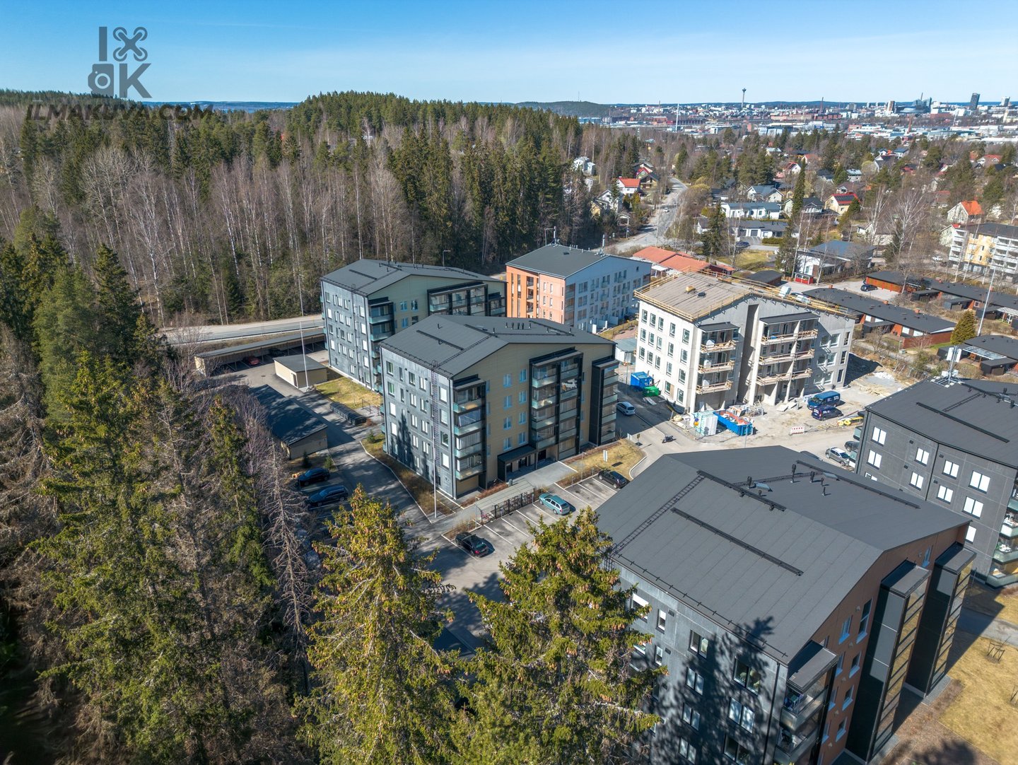 Tampere ilmakuva asunnon myynti-ilmoitukseen