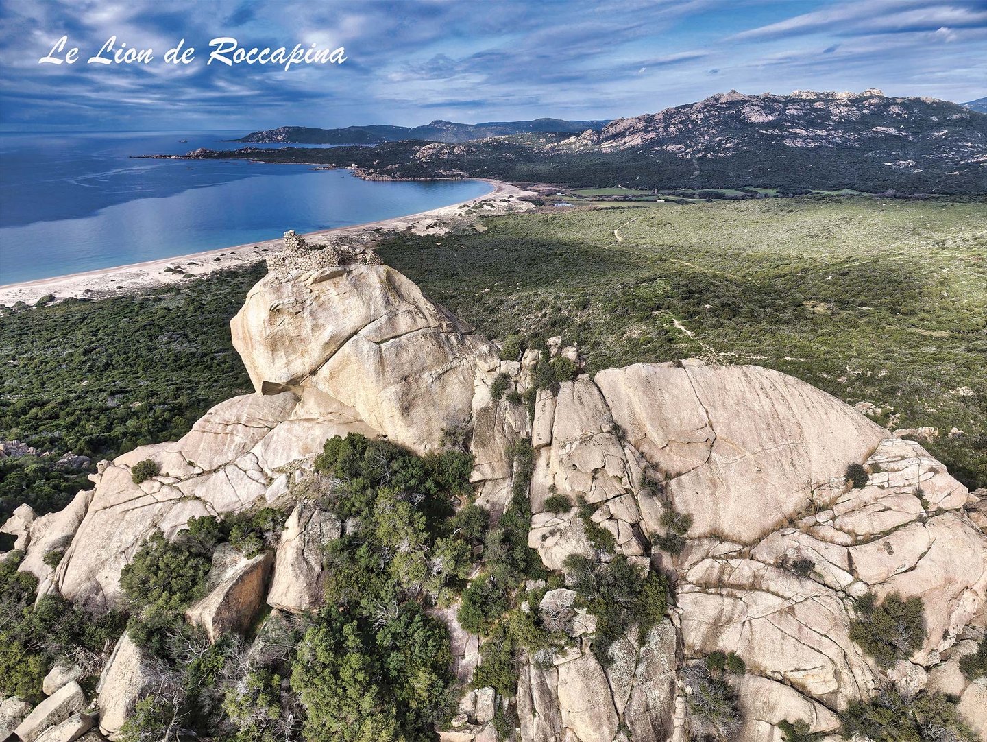 Photographie d'art vue du ciel de Roccapina par Ciel de Corse Thierry Venturini 
